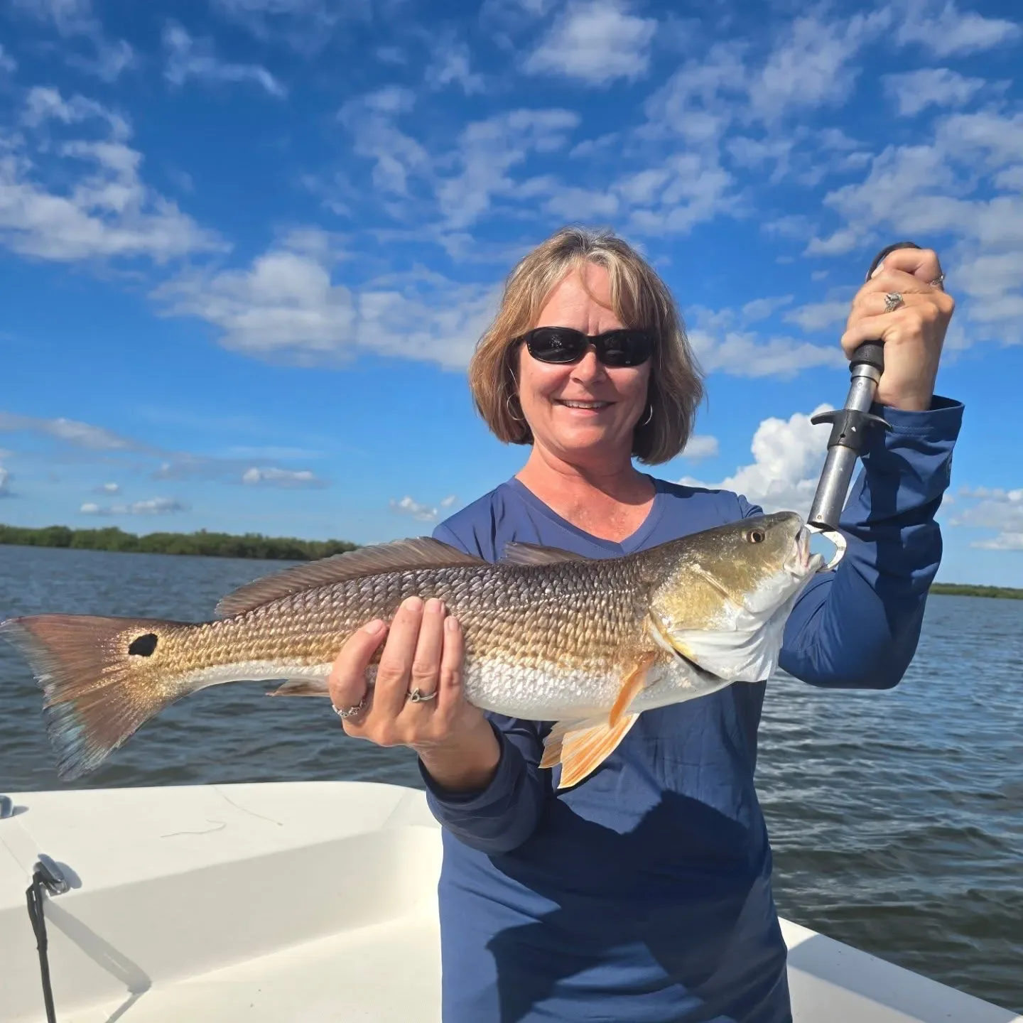 Bite is on fire!! Call me to get in on the action 386-214-3530. #buckedupapparellc #coderedfishingcharters #floridalife #floridafishing #floridafishingproducts #newsmyrnabeach #mosqutiolagoon #4horsemancorks #sordknives #xtratufboots #kto_c