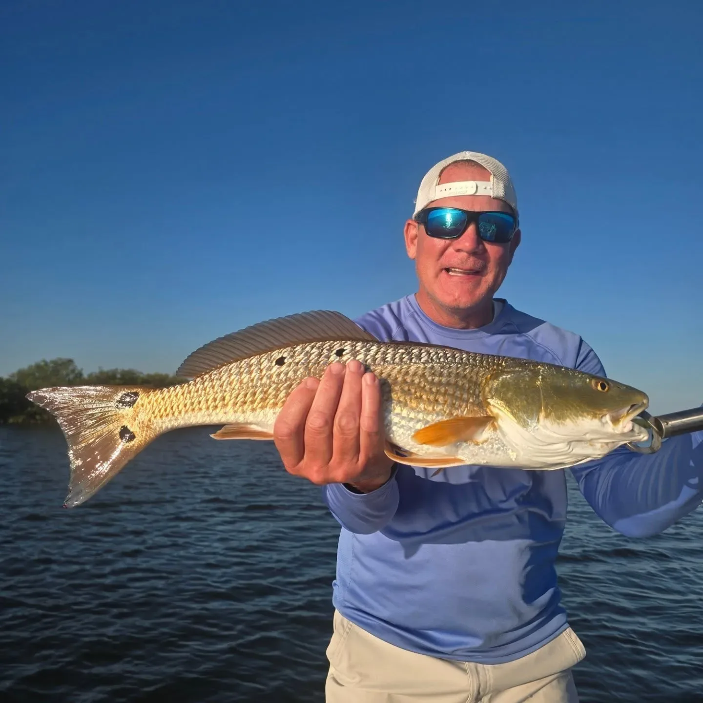 Awesome day with Long time clients catching red fish on the lagoon. #buckedupapparellc #coderedfishingcharters #floridalife #floridafishing #floridafishingproducts #newsmyrnabeach #redfish #letsfish #gofish #mosqutiolagoon #4horsemancorks #